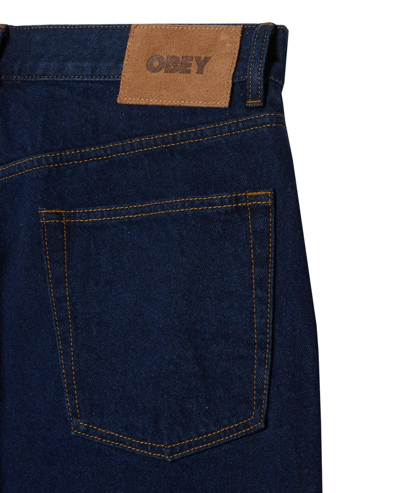 OBEY Classic baggy denim rinse indigo