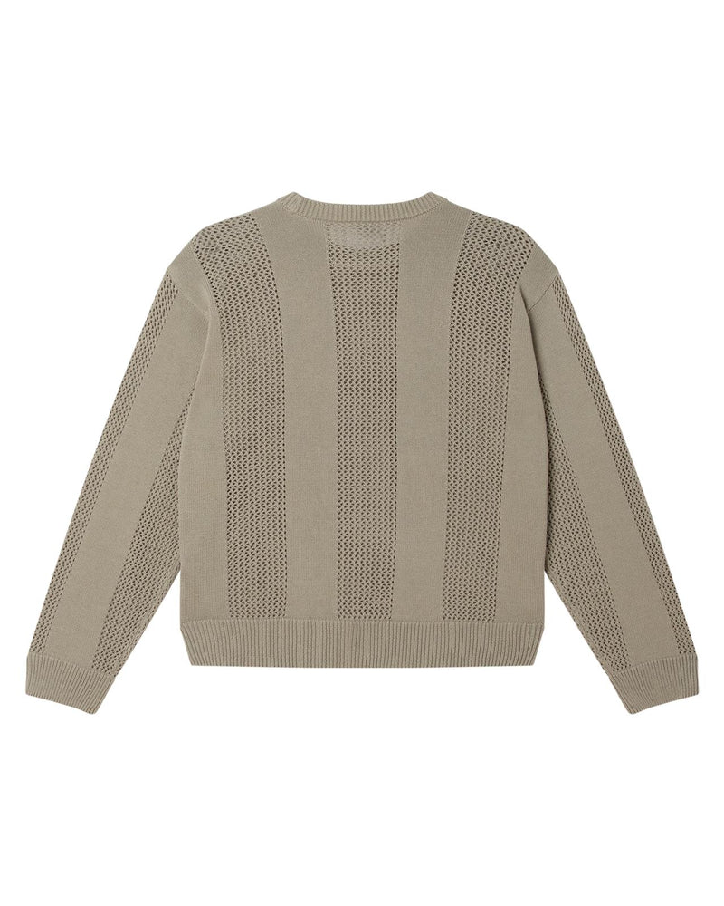 OBEY Crochet sweater london fog