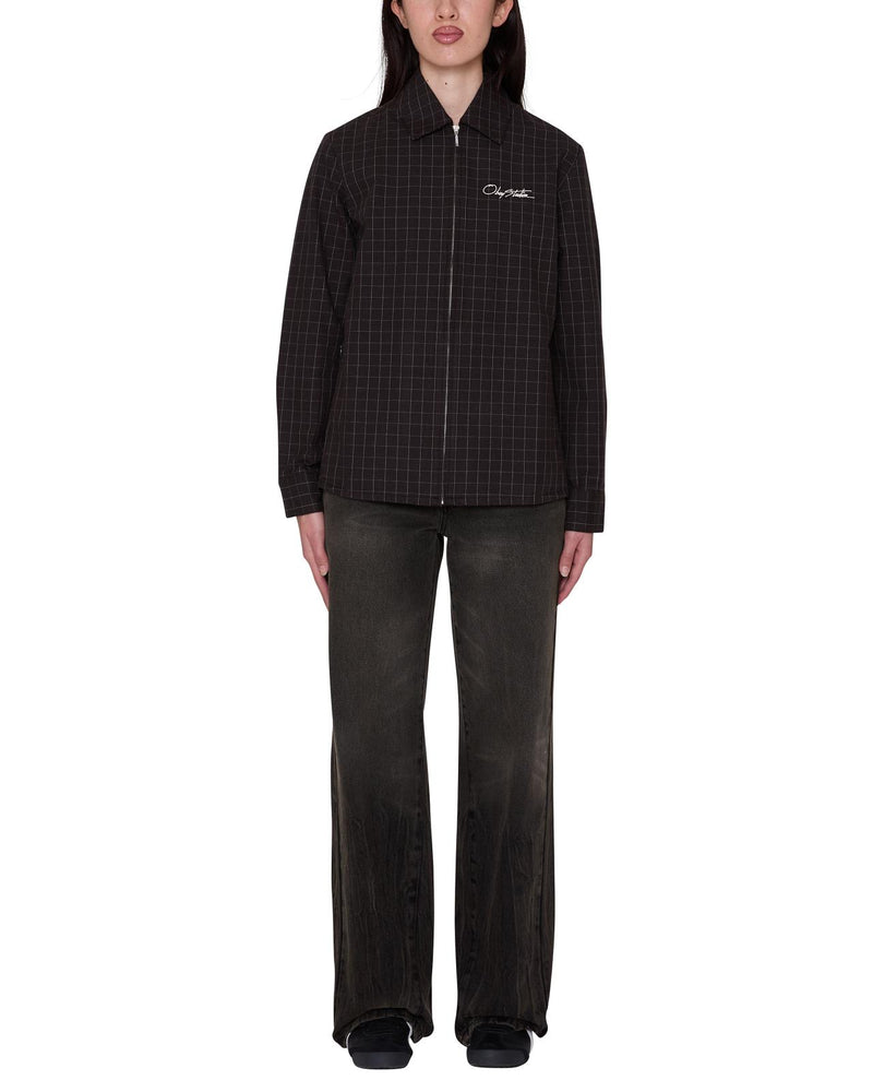 OBEY Dana shirt jacket brown multi