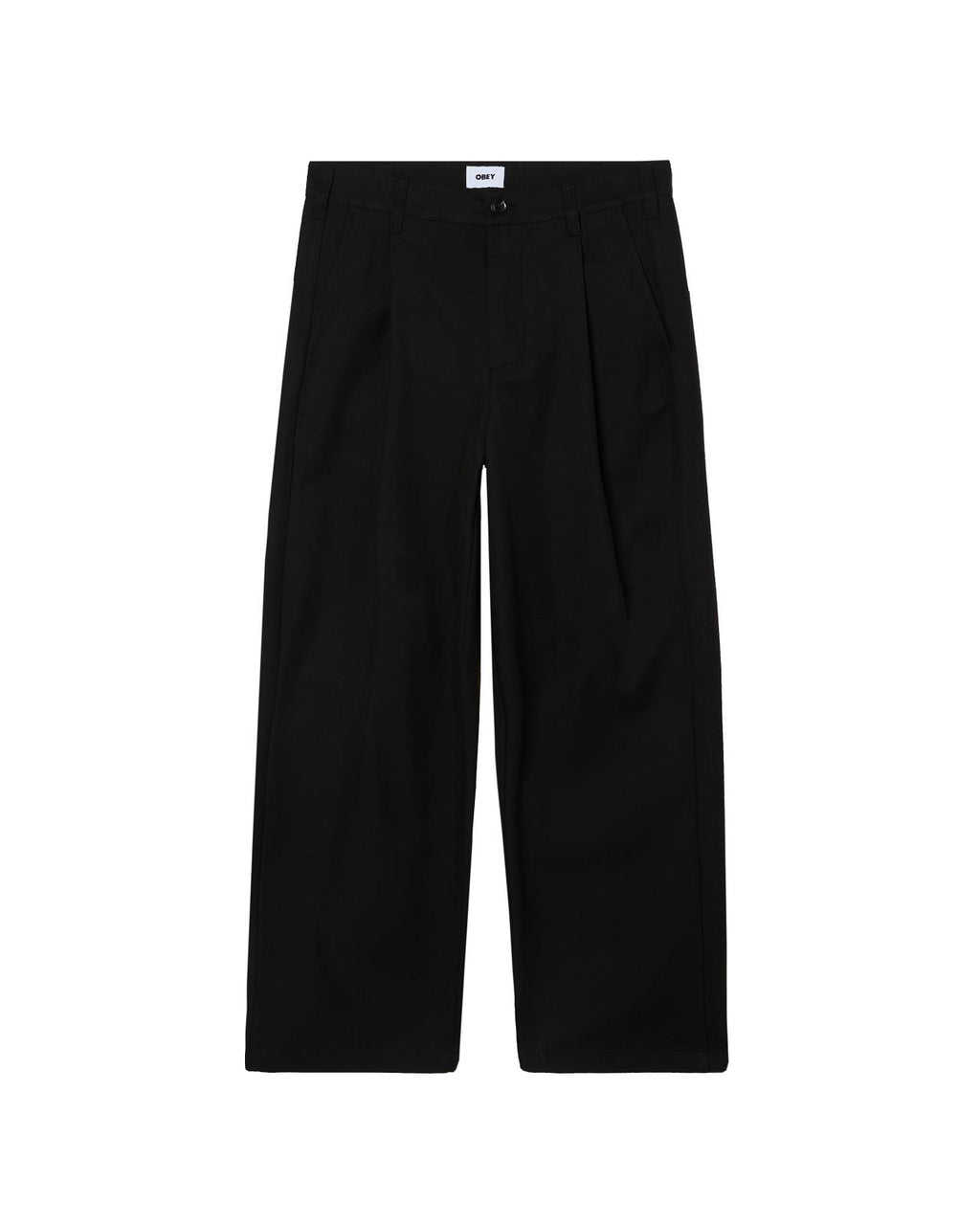 OBEY Dean pleated pant black