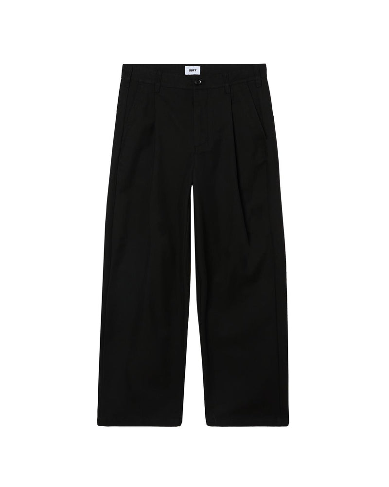 OBEY Dean pleated pant black