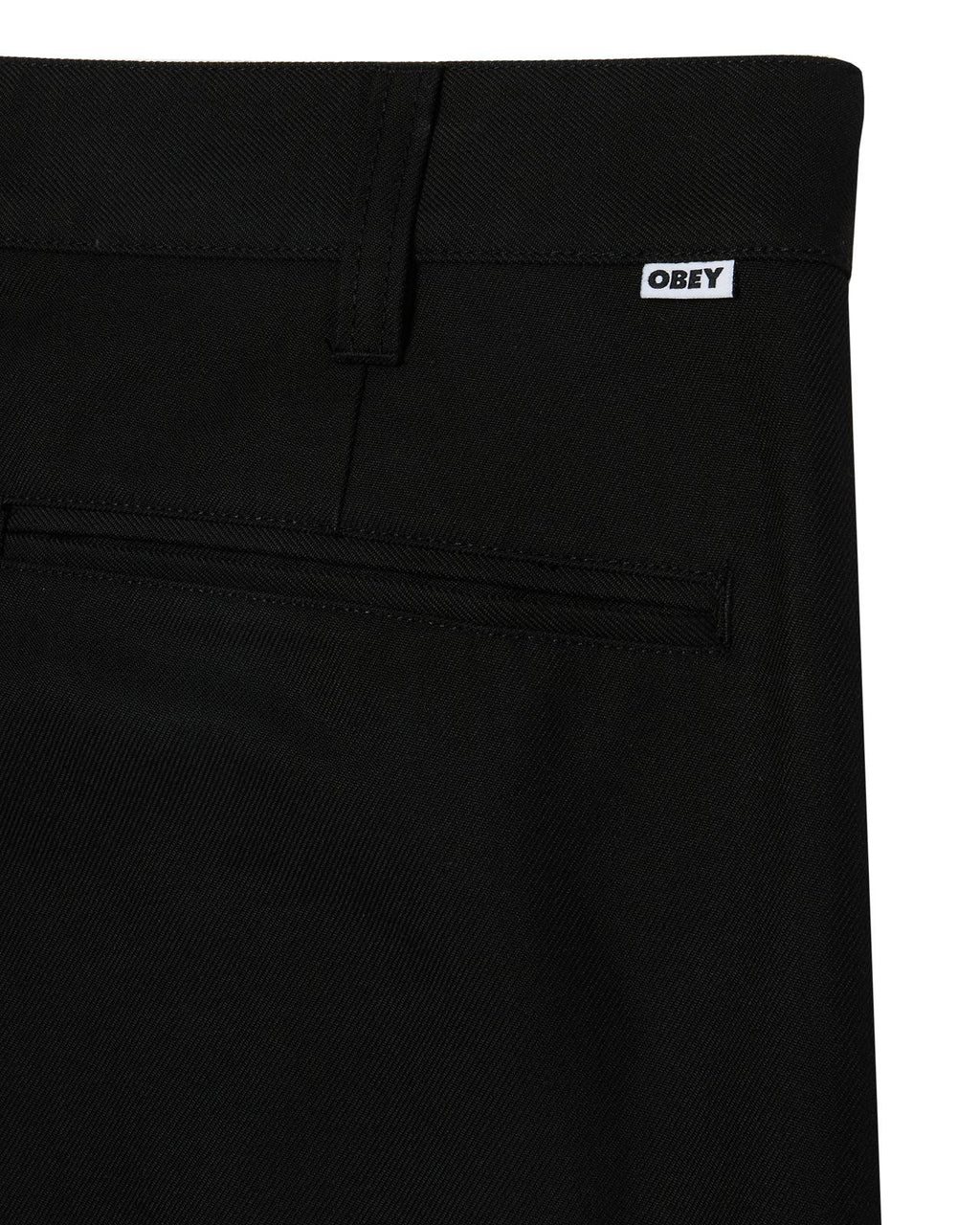 OBEY Dean pleated pant black