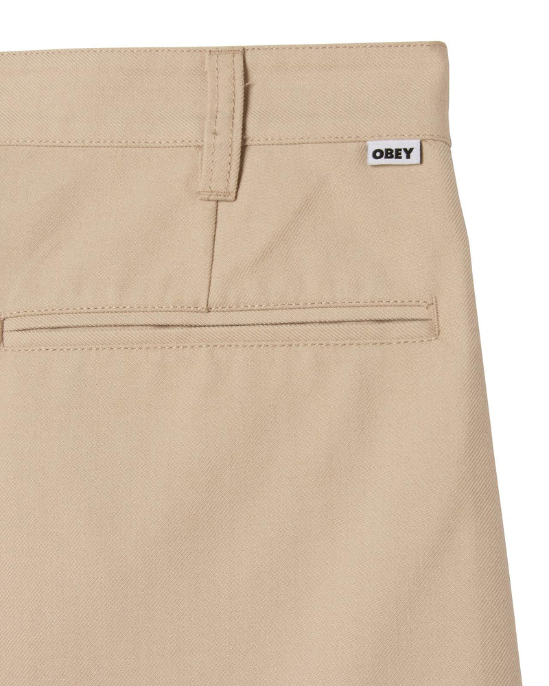 OBEY Dean pleated shorts