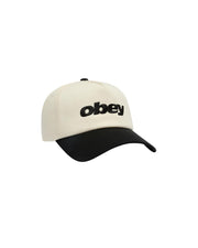 OBEY Delta 5 panel snapback black multi