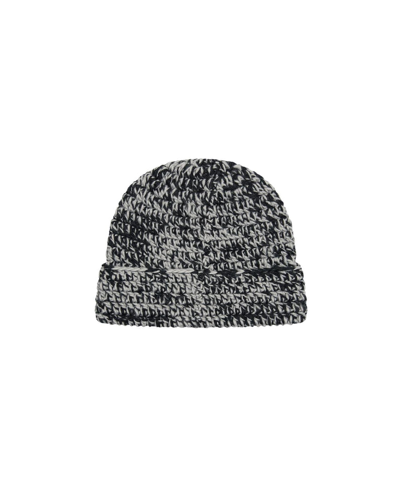 OBEY Desmond crochet beanie black multi