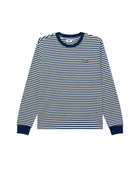 OBEY Established works eyes stripe longsleeve t-shirt navy peony multi