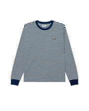 OBEY Established works eyes stripe longsleeve t-shirt navy peony multi