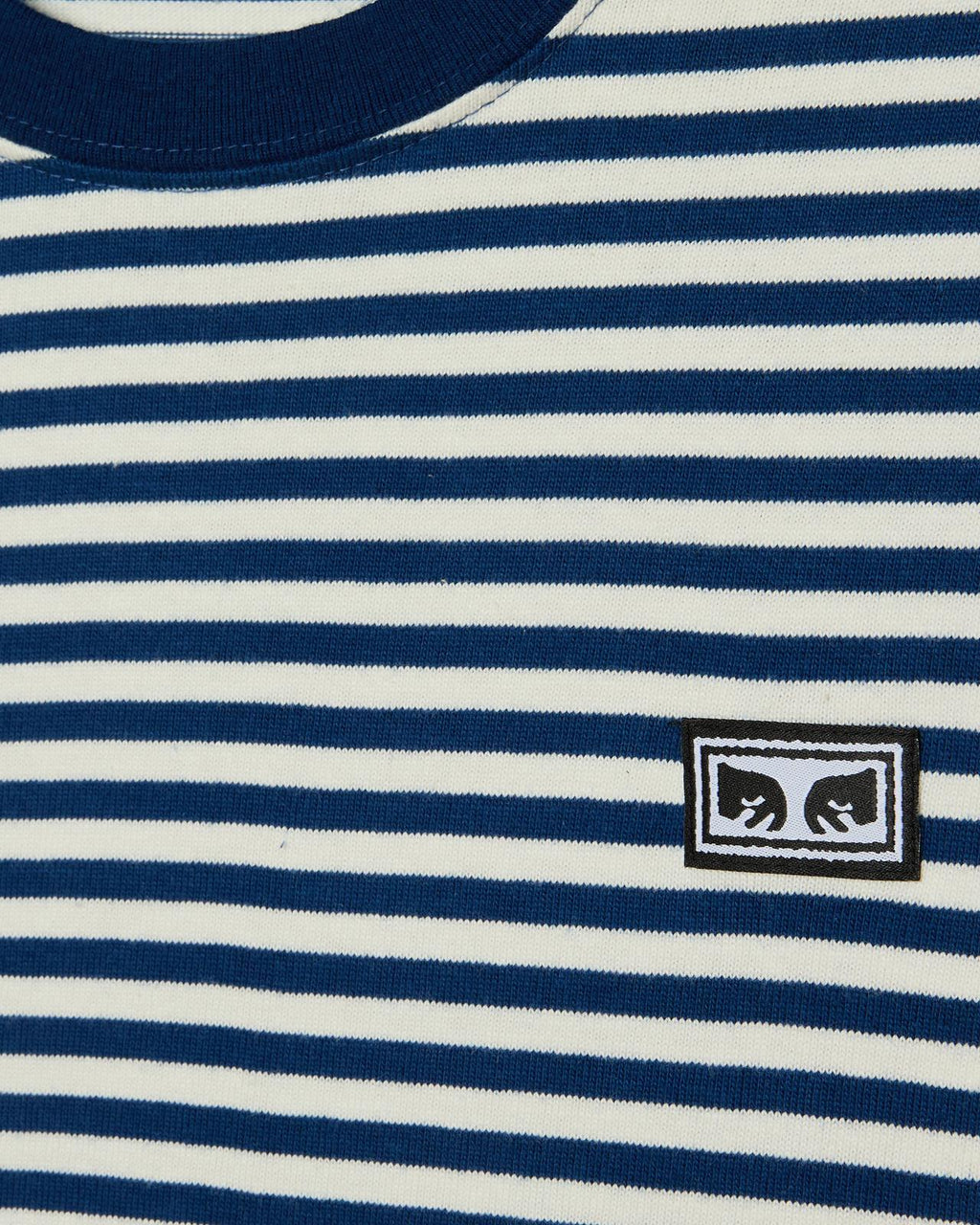 OBEY Established works eyes stripe longsleeve t-shirt navy peony multi
