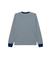 OBEY Established works eyes stripe longsleeve t-shirt navy peony multi
