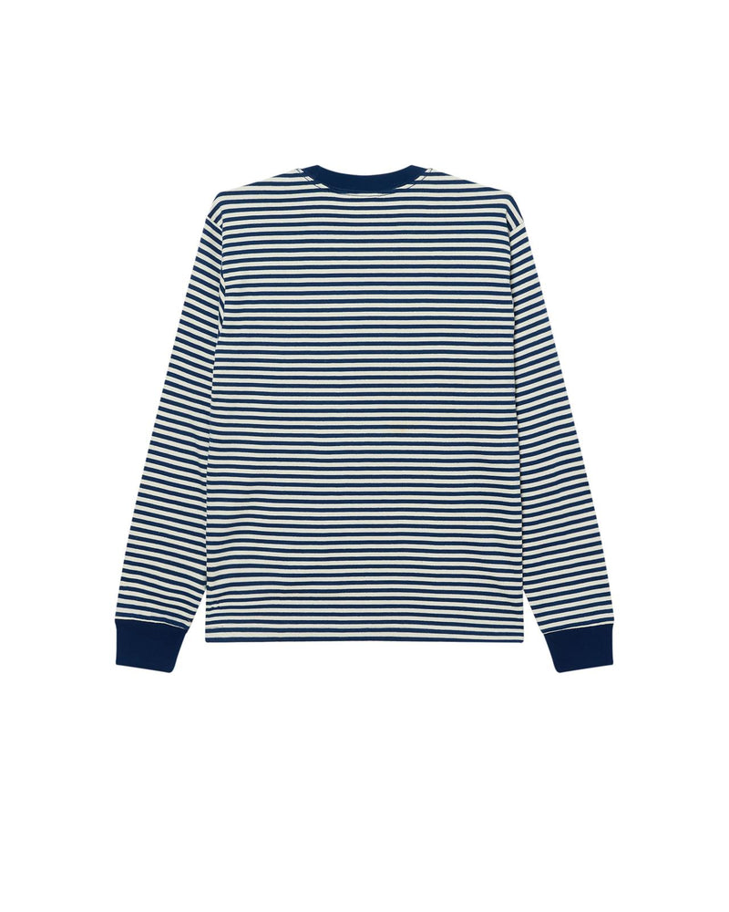OBEY Established works eyes stripe longsleeve t-shirt navy peony multi