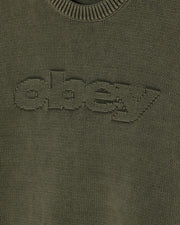 OBEY Fade wash speed logo sweater chimera faded wash