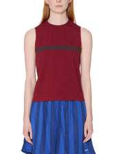 OBEY Freya stripe tank red