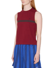 OBEY Freya stripe tank red