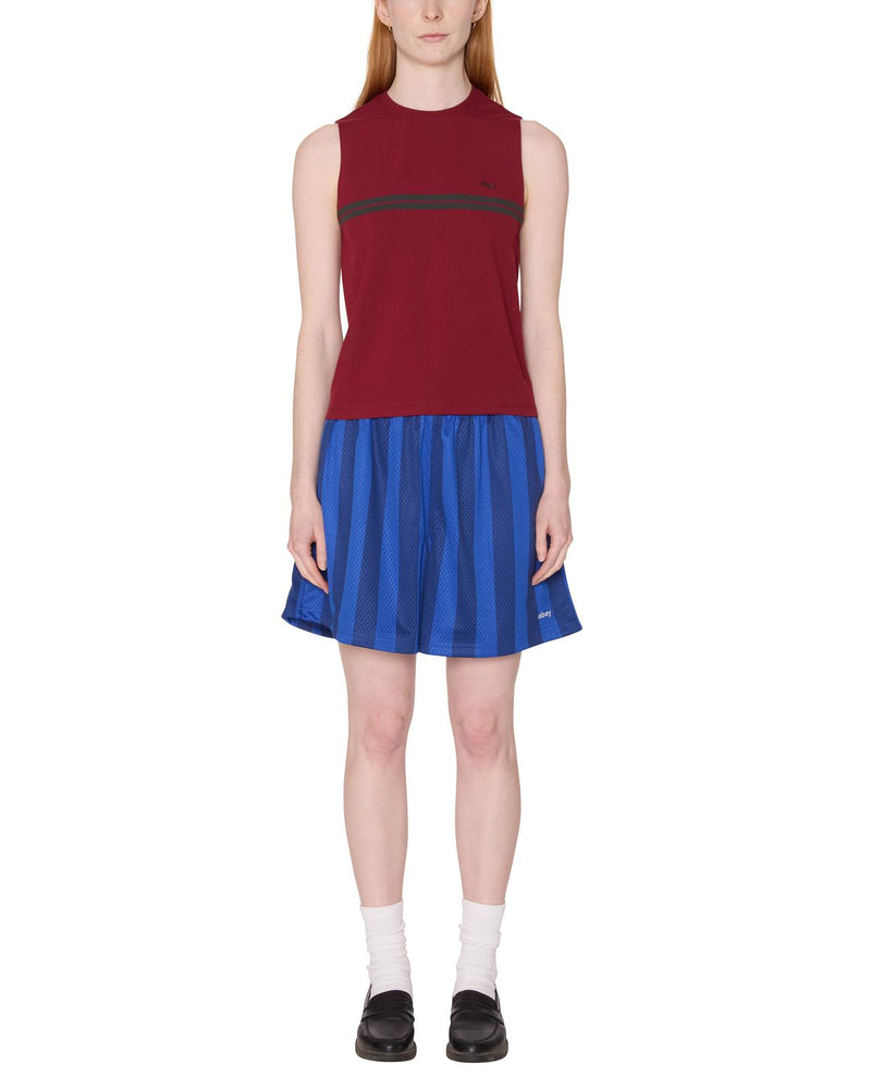 OBEY Freya stripe tank red