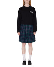 OBEY Galleries cropped crewneck sweater black