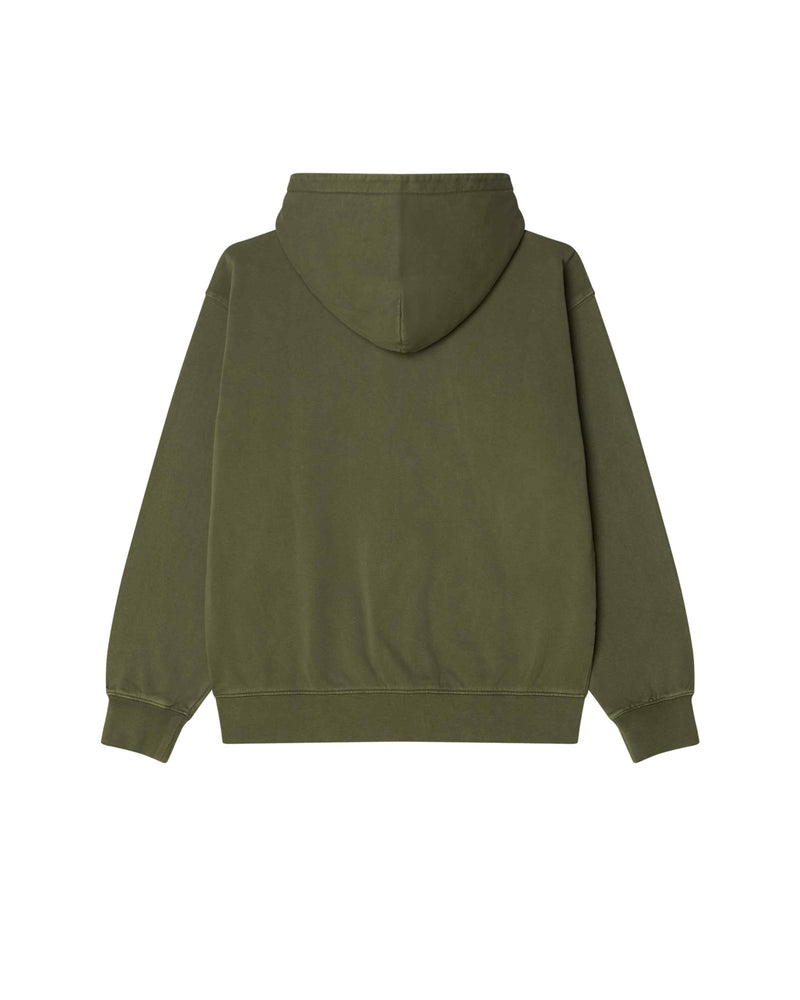 HYBRID FADED ZIP HOOD