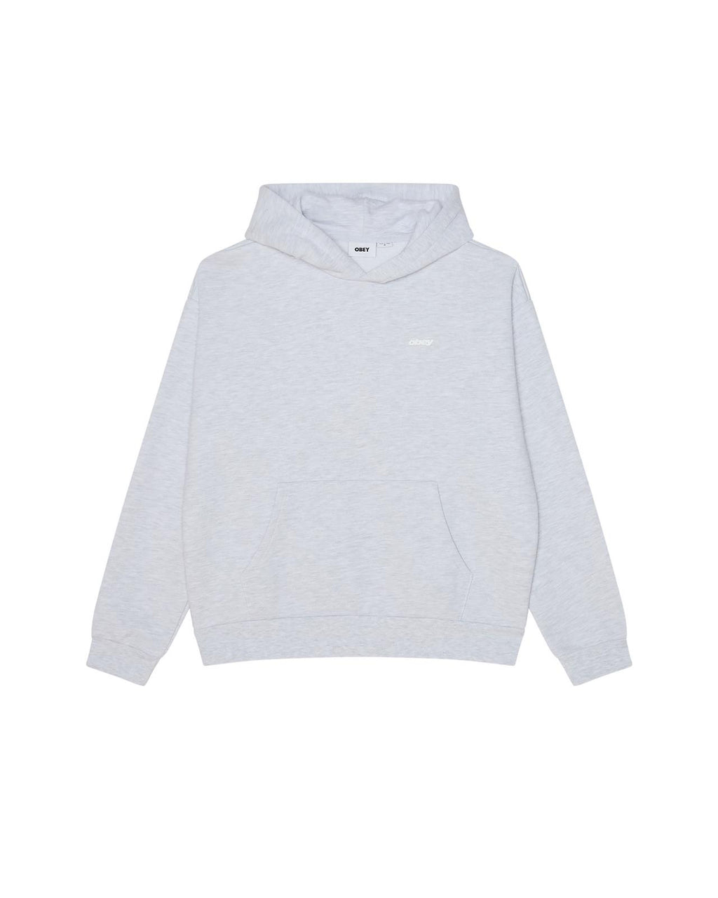 OBEY Intercontinental extra heavy hoodie ash grey