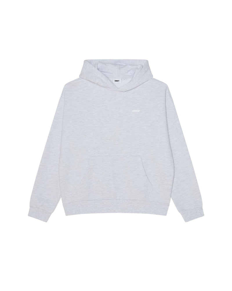 OBEY Intercontinental extra heavy hoodie ash grey