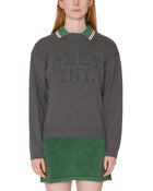 OBEY League crew sweater heather grey