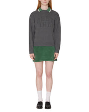 OBEY League crew sweater heather grey