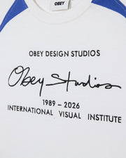 OBEY League shirt longsleeve white multi