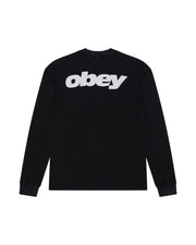 OBEY League thermal t-shirt dusty black