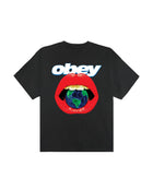 OBEY Lips t-shirt vintage black