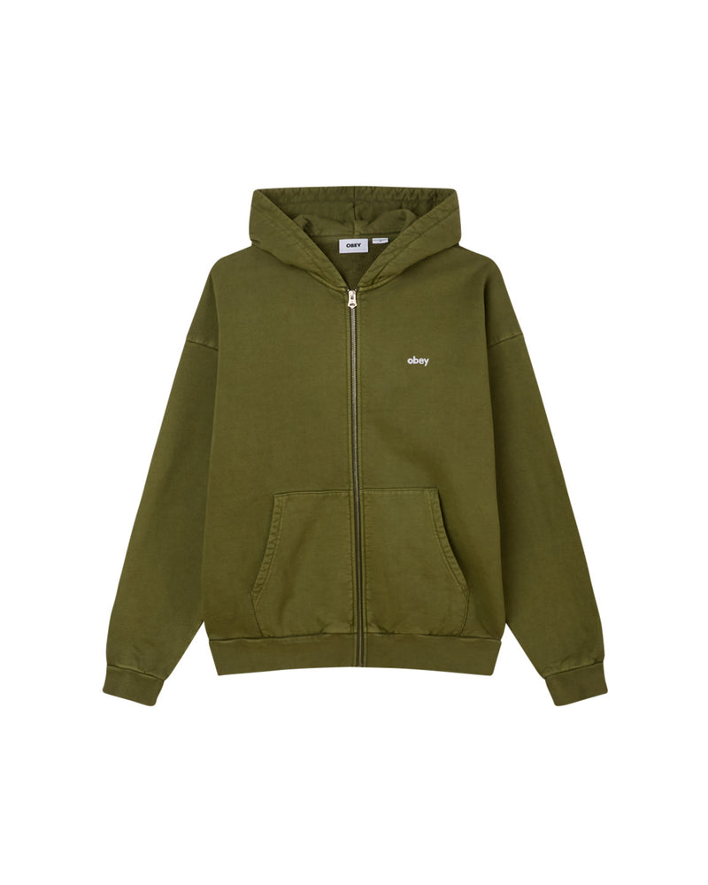 LOWERCASE PIGMENT ZIP HOOD