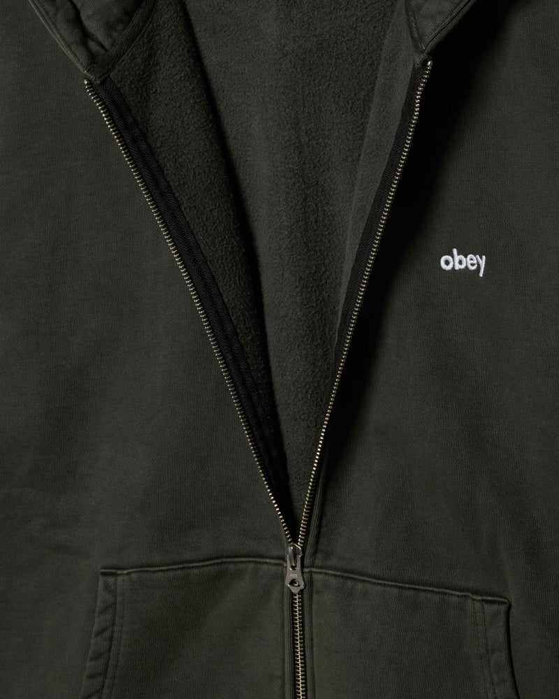 LOWERCASE PIGMENT ZIP HOOD