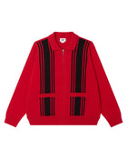 OBEY Matt zip up sweater red multi