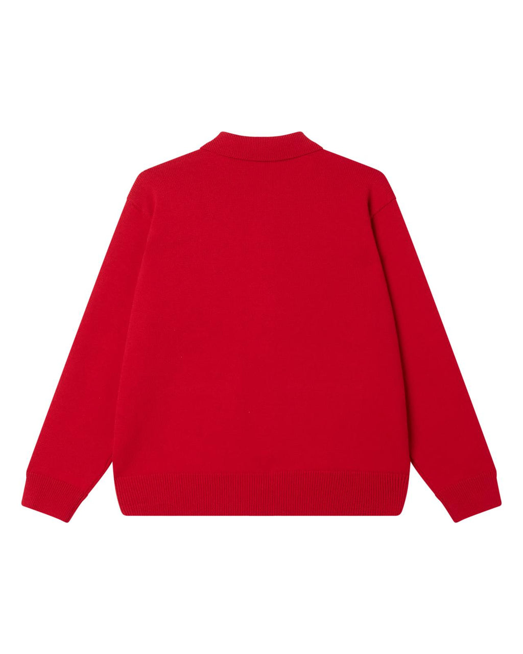 OBEY Matt zip up sweater red multi