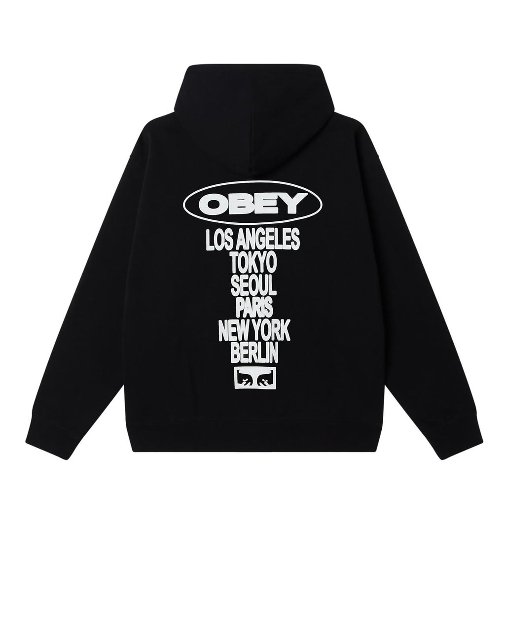 OBEY Oval cities hoodie black