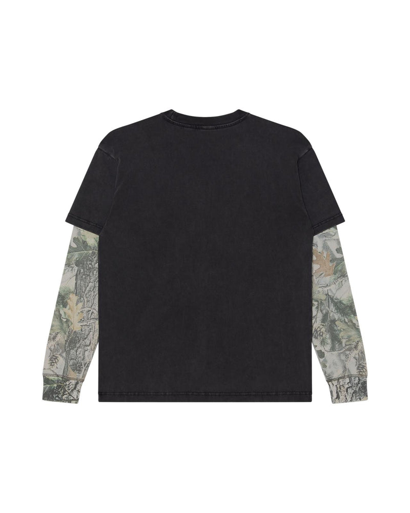 OBEY Post 2fer longsleeve t-shirt dusty black limo multi