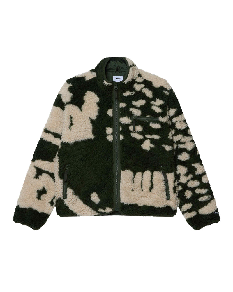 OBEY SHAGGY SHERPA JACKET