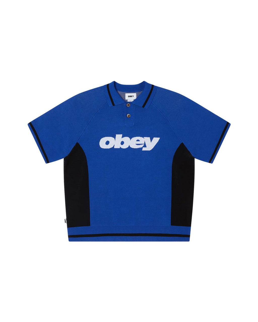 OBEY Sport polo sweater blue multi