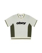 OBEY Sport polo sweater unbleached multi