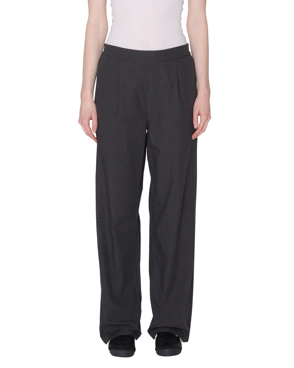 OBEY Thursday micro plaid pant charcoal