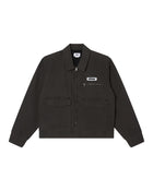 OBEY Walter work jacket black faded wash