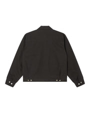 OBEY Walter work jacket black faded wash