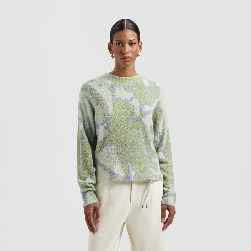 ABSTRACT DANDELION SWEATER