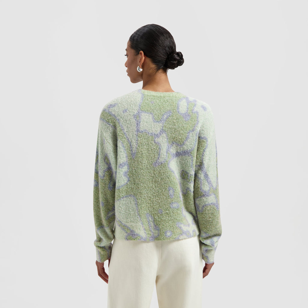 ABSTRACT DANDELION SWEATER