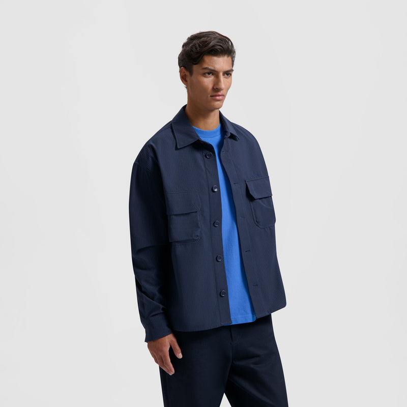 BONDED POCKET OVERSHIRT LS