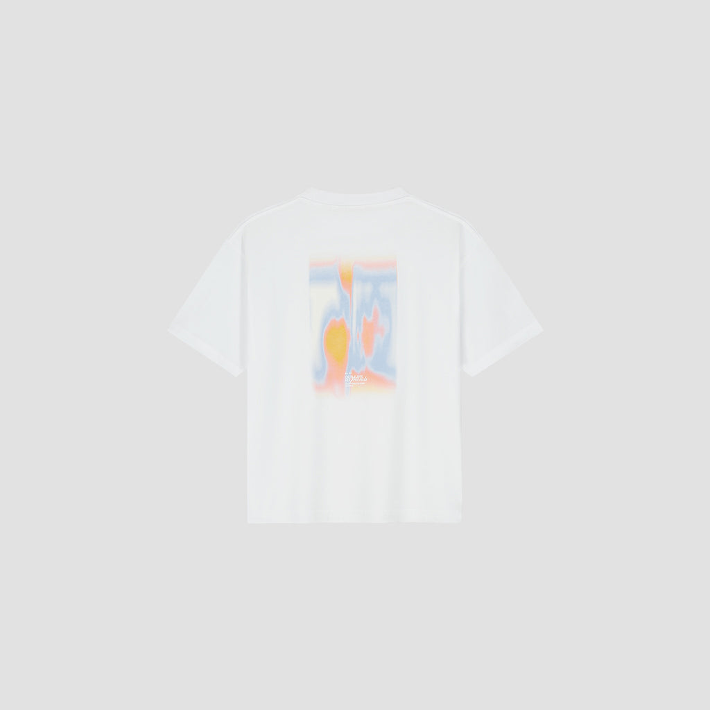 OLAF HUSSEIN Brushstroke graphic boxy tee