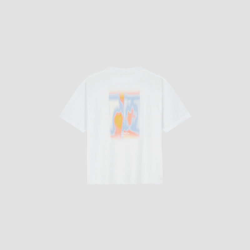 OLAF HUSSEIN Brushstroke graphic boxy tee