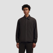 OLAF HUSSEIN Coach jacket chocolate plum