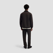 OLAF HUSSEIN Coach jacket chocolate plum