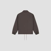 OLAF HUSSEIN Coach jacket chocolate plum