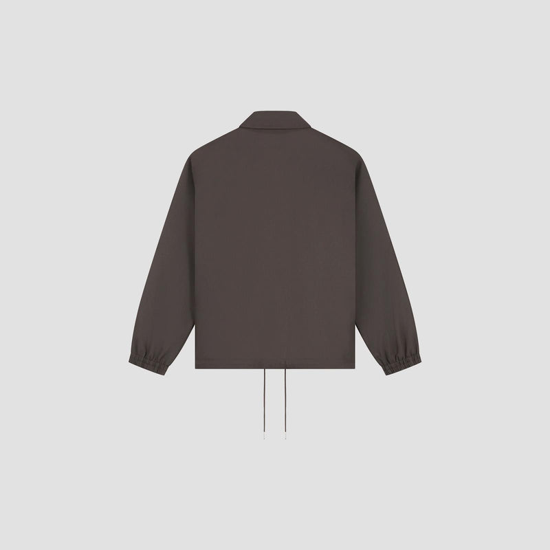 OLAF HUSSEIN Coach jacket chocolate plum