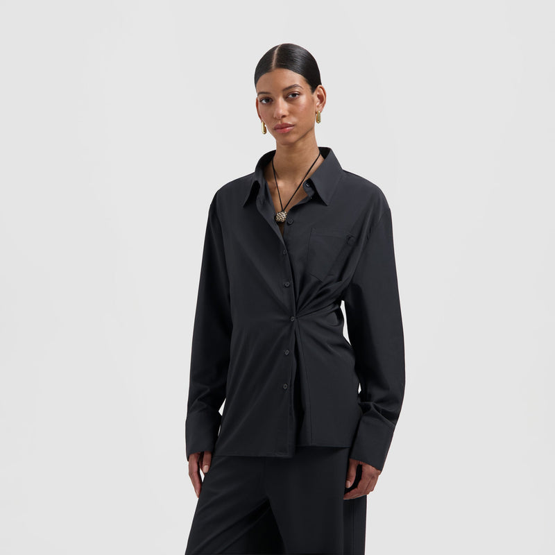 DRAPY ASYMMETRIC SHIRT