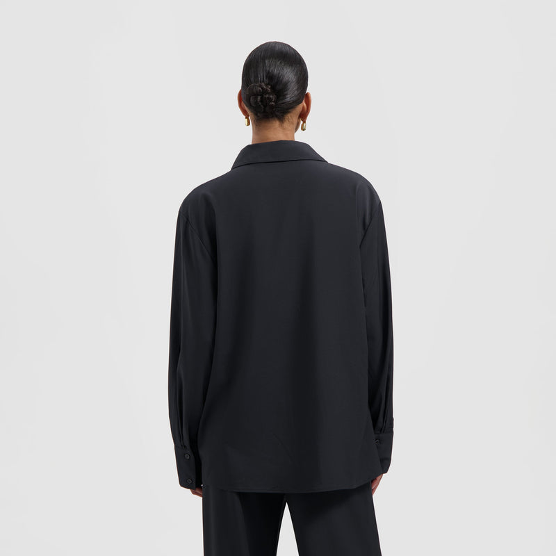 DRAPY ASYMMETRIC SHIRT
